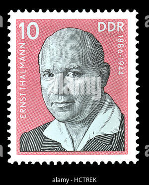 Briefmarke der DDR (DDR) (1976): Ernst Thälmann (1886-1944) deutscher Politiker. Führer der kommunistischen Partei von Deutschland (KPD) während eines Großteils des... Stockfoto