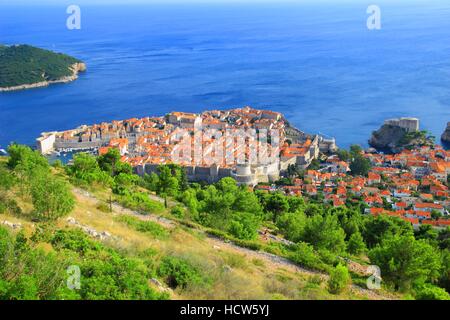 Berühmte touristische Destination Dubrovnik in Kroatien Stockfoto