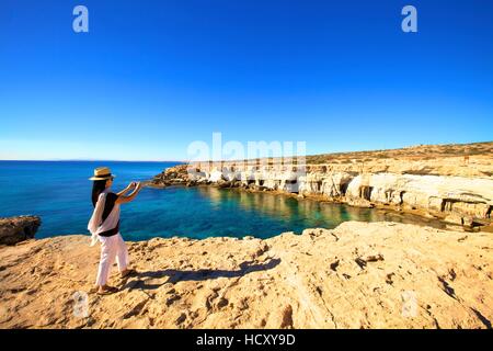 Östlichen Mittelmeer Cape Grekko, Zypern, Stockfoto