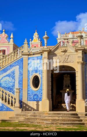 Palast von Estoi, Estoi, Ost-Algarve, Algarve, Portugal Stockfoto