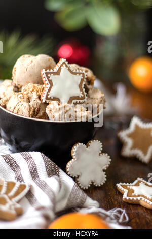 Lebkuchen-Cookie-Eis Stockfoto
