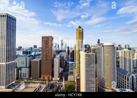 Skyline der Stadt, Chicago, Illinois, USA Stockfoto