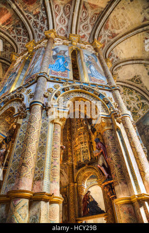 Charola, Convento de Cristo (Convento de Cristo), UNESCO, Tomar, Santarem District, Portugal Stockfoto