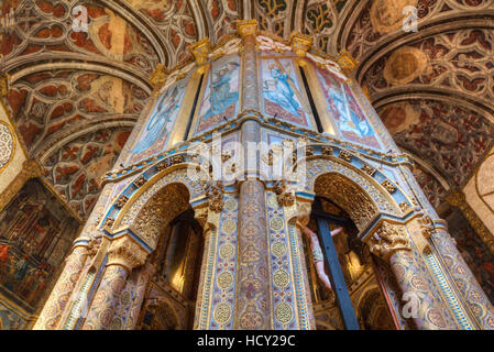 Charola, Convento de Cristo (Convento de Cristo), UNESCO, Tomar, Santarem District, Portugal Stockfoto