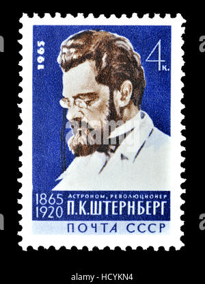 Briefmarke der Sowjetunion (1965): Geburt Centenary von Pawel Karlowitsch Shternberg / Sternberg (1865-1920) russischer Astronom und revolutionär, Freund Stockfoto