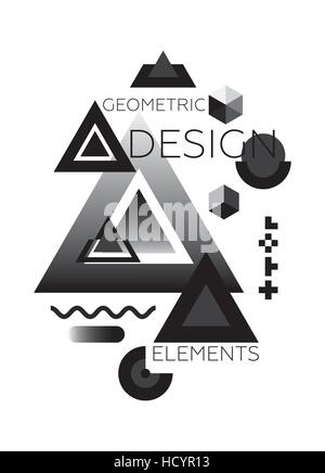 Chaotische geometrischen abstrakten Hintergrund Stock Vektor