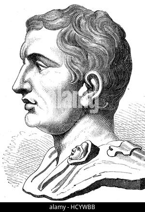 Gnaeus Pompeius Magnus, 106-48 v. Chr., Pompeius, Pompeius der große, eine militärische und politische Führer der späten römischen Republik, die Geschichte des antiken Rom, Römisches Reich, Italien Stockfoto