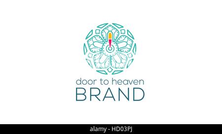 Mode Rosette Vektor-Logo Design-Vorlage. Boutique-Logo, Vektor-Ornament oder Muster. Luxus-Oldtimer Vektor-Logo-Set. Stock Vektor