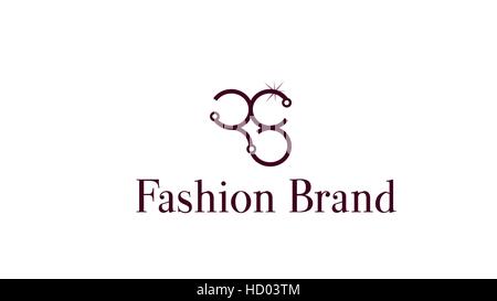 Mode-Vektor-Logo-Design-Vorlage Stock Vektor