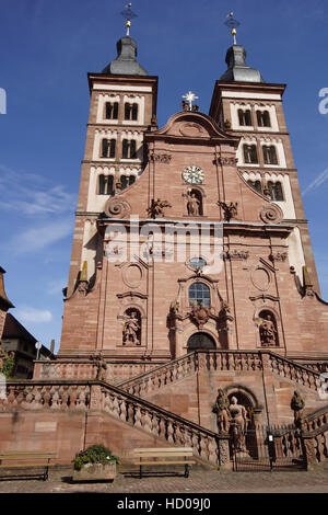 Münster, Kloster Amorbach Abtei, Amorbach, Landkreis Miltenberg, Unterfranken, Bayern, Deutschland Stockfoto