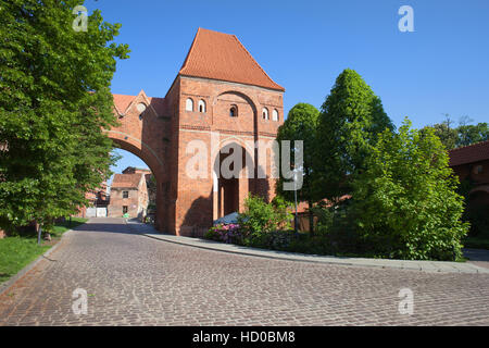 Abwasser-Turm von Torun Schloss der teutonischen Ritter Ordnung in Torun, Polen Stockfoto