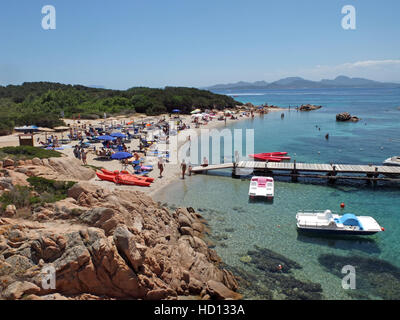 Costa Smeralda, Sardinien. Capriccioli-Strand Stockfoto