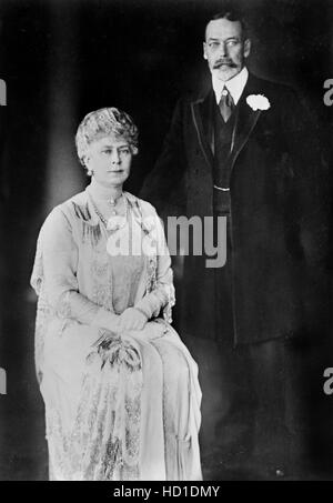 Königin Mary und König George V, Portrait, London, England, UK, Bain Nachrichtendienst, 1926 Stockfoto