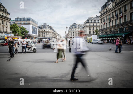 Malerische Aussicht auf die Avenue de l Oper in Paris Stockfoto