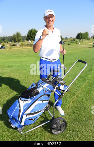 GRK Golf Charity Masters 2016 am Golf and Country Club Leipzig.  Mitwirkende: Axel Schulz wo: Geländeeinschnitt, Deutschland bei: 27. August 2016 Stockfoto