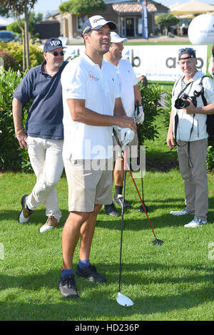 GRK Golf Charity Masters 2016 am Golf and Country Club Leipzig.  Mitwirkende: Michael Ballack Where: Geländeeinschnitt, Deutschland bei: 27. August 2016 Stockfoto