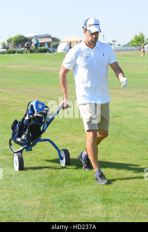 GRK Golf Charity Masters 2016 am Golf and Country Club Leipzig.  Mitwirkende: Michael Ballack Where: Geländeeinschnitt, Deutschland bei: 27. August 2016 Stockfoto