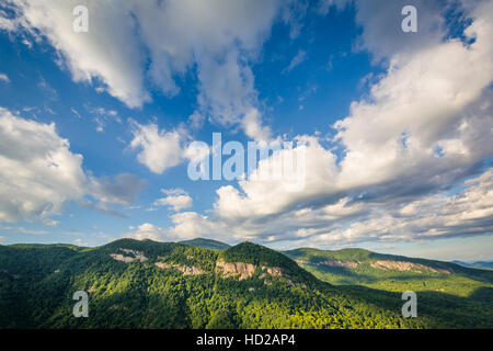 Blick vom Preikestolen, in Chimney Rock State Park, North Carolina. Stockfoto