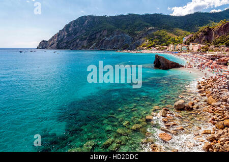 Monterosso al Mare ist eine Stadt und Comune in der Provinz La Spezia, Teil der Region Ligurien (Italien) Stockfoto