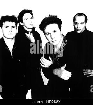 Simple Minds, (l to r): Charlie Burchill, Malcolm Foster, Jim Kerr, Mel  Gaynor, circa early 1990s, photo: Catlin/A & M Records Stock Photo - Alamy
