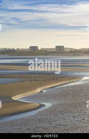 Berkeley-Kraftwerk und den Fluss Severn. Stockfoto