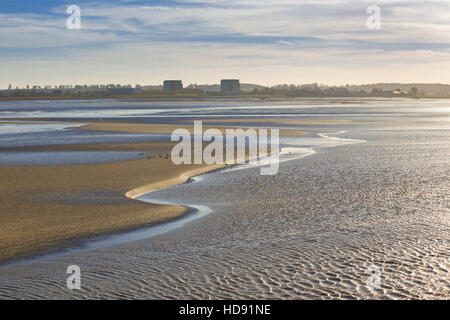 Berkeley-Kraftwerk und den Fluss Severn. Stockfoto