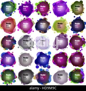 Satz von Sprechblasen. EPS 10 Stock Vektor