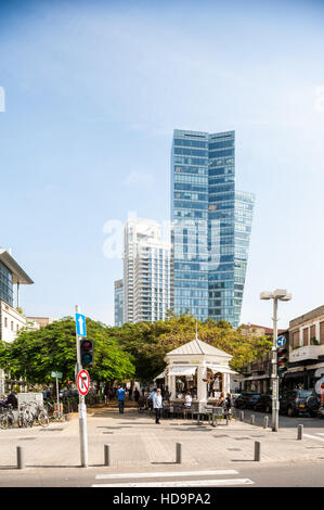 Israel, Tel Aviv-Yafo, Sderot Rothschild boulevard Stockfoto