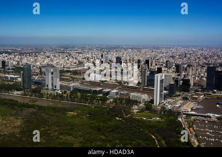 Stadtteil Puerto Madero in Buenos Aires Blick vom Antenne (Argentinien) Stockfoto