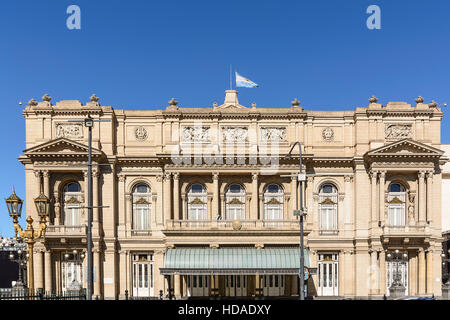 Fassade des Teatro Colon in Buenos Aires (Argentinien) Stockfoto