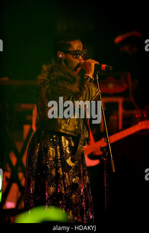 Miami Beach, FL, USA. 9. Dezember 2016. Lauryn Hill führt auf der Bühne im Fillmore Miami Beach am 9. Dezember 2016 in Miami Beach, Florida. © Mpi10/Medien Punch/Alamy Live-Nachrichten Stockfoto