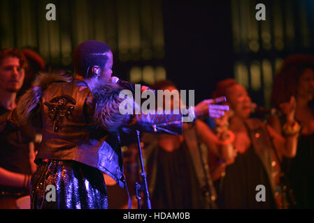 Miami Beach, FL, USA. 9. Dezember 2016. Lauryn Hill führt auf der Bühne im Fillmore Miami Beach am 9. Dezember 2016 in Miami Beach, Florida. © Mpi10/Medien Punch/Alamy Live-Nachrichten Stockfoto