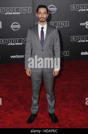 Hollywood, CA, USA. 10. Dezember 2016. Riz Ahmed. '' Eine rogue: ein Star Wars Geschichte '' Weltpremiere am Pantages Theater statt. Bildnachweis: ZUMA Press, Inc./Alamy Live-Nachrichten Stockfoto