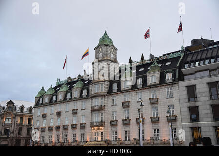 11. Dezember 2016 - kolumbianische Präsident Juan Manuel Santos hält ein Treffen mit Präsident des Storting, Herr Olemic Thommessen und obersten ständigen Ausschuss für Norwegen auswärtige Angelegenheiten und Verteidigung in Oslo © Abdelwaheb Omar/ImagesLive/ZUMA Draht/Alamy Live News Stockfoto