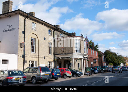 Das Grosvenor Hotel, High Street, Stockbridge, Hampshire, England, UK. Stockfoto