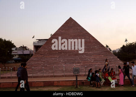 Die Nachbildung der Pyramiden von Ägypten Stockfoto