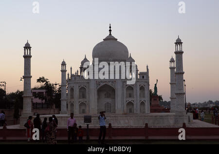 Die Nachbildung des Taj Mahal, Agra Stockfoto