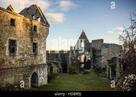 Ruinen der Burg Schaunberg. Österreich. Stockfoto