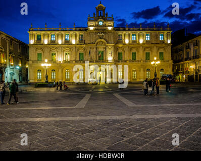 Universität, Università Degli Studi di Catania, Piazza Università, Provinz von Catania, Sizilien, Italien Stockfoto