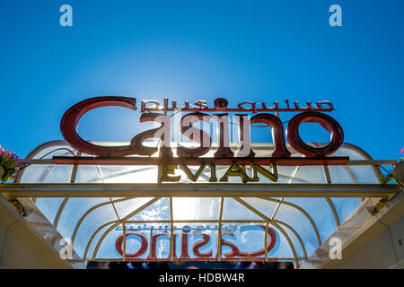 Casino, Evian-Les-Bains, Haute-Savoie, Frankreich Stockfoto
