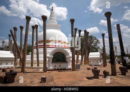 Thuparama Dagoba Tempel, Anuradhapura, North Central Province, Sri Lanka Stockfoto