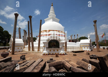 Thuparama Dagoba Tempel, Anuradhapura, North Central Province, Sri Lanka Stockfoto