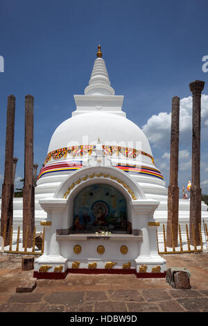 Thuparama Dagoba Tempel, Anuradhapura, North Central Province, Sri Lanka Stockfoto