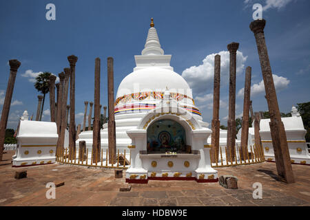 Thuparama Dagoba Tempel, Anuradhapura, North Central Province, Sri Lanka Stockfoto