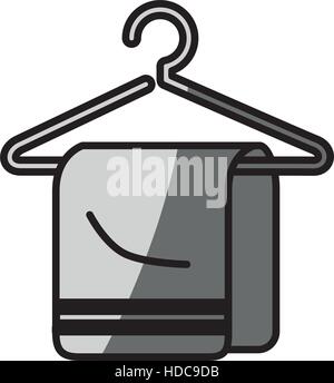 Handtuch hängen in Haken isoliert Symbol Vektor-Illustration-design Stock Vektor