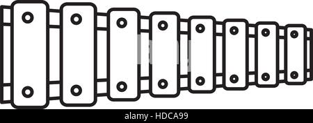 Timbal Instrument isoliert Symbol Vektor-Illustration-design Stock Vektor