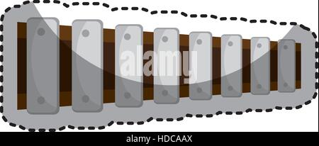 Timbal Instrument isoliert Symbol Vektor-Illustration-design Stock Vektor