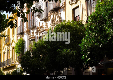 Die colofrul Straßen von Sevilla, Spanien Stockfoto