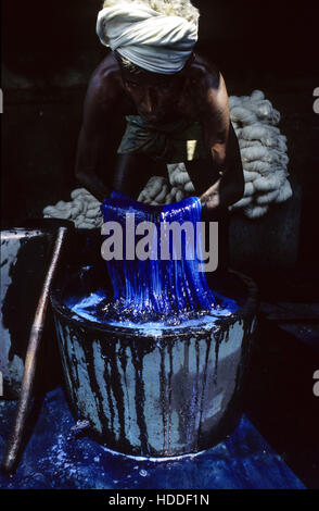 Indien, Tamil Nadu, Kanchipuram, kleine Einheit ohne Wasseraufbereitung sterben die Flüsse verschmutzt Stockfoto