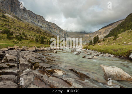 Ordesa y Monte Perdido Nationalpark Pyrenäen, Spanien. Stockfoto